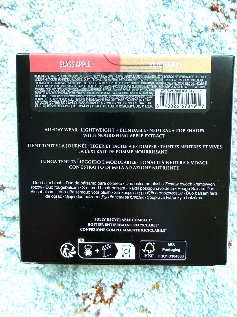 KVD Good Apple Blush Balm Duo - Black Packaging - Picture 2 of 5